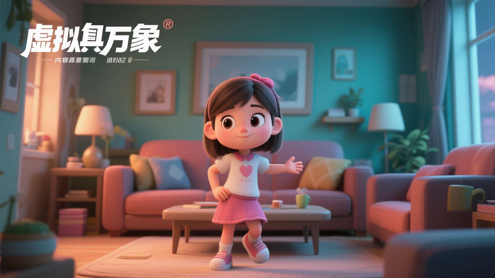 我爱看动画片！《虚实万象》小萝莉休息室新动作视频